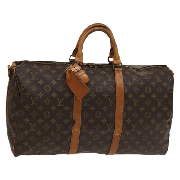 LOUIS VUITTON Monogram Keepall Bandouliere 50 Boston Bag M41416 LV Auth 132469 - Picture 1 of 16
